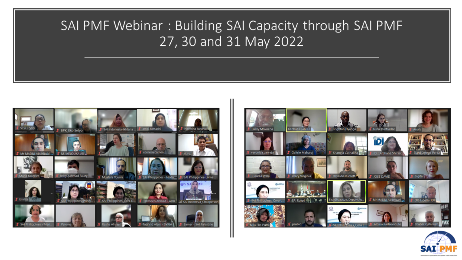 IDI Conducts Global Webinar on SAI PMF 