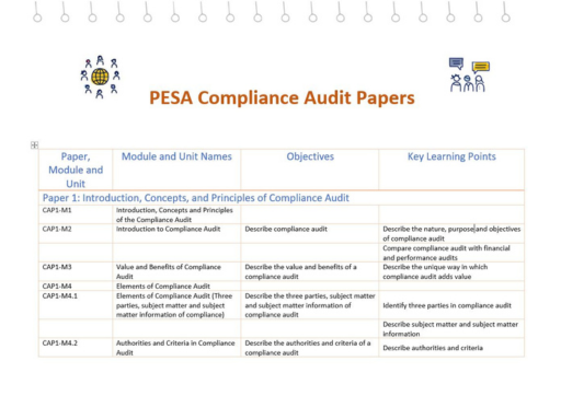 Cover image of PESA-P Compliance Module info sheet
