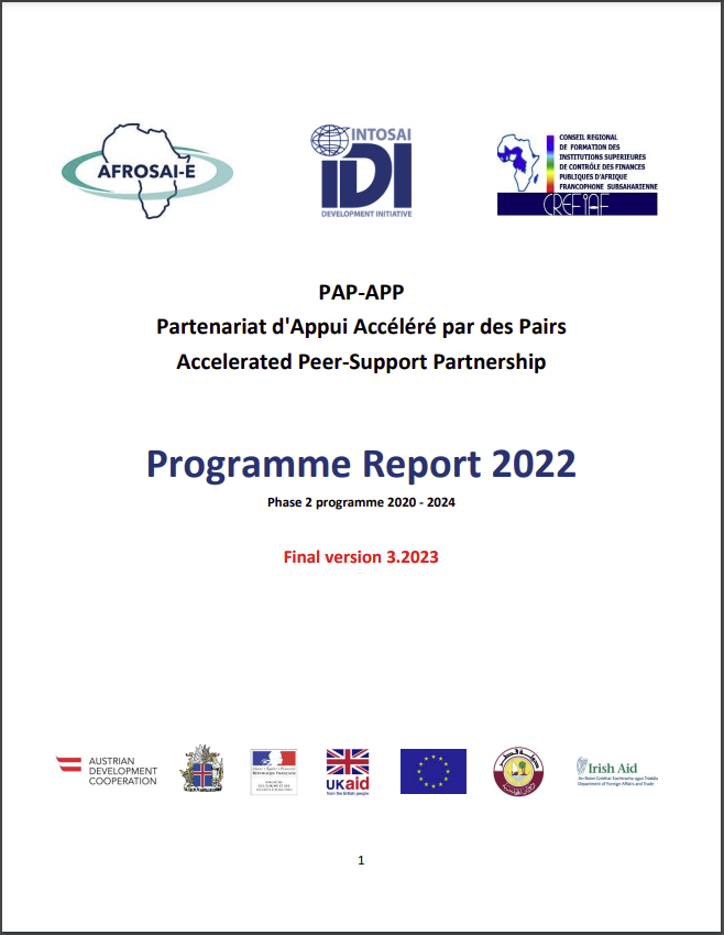 Cover of the EU Funding to PAP-APP 2020-2023 Agreement