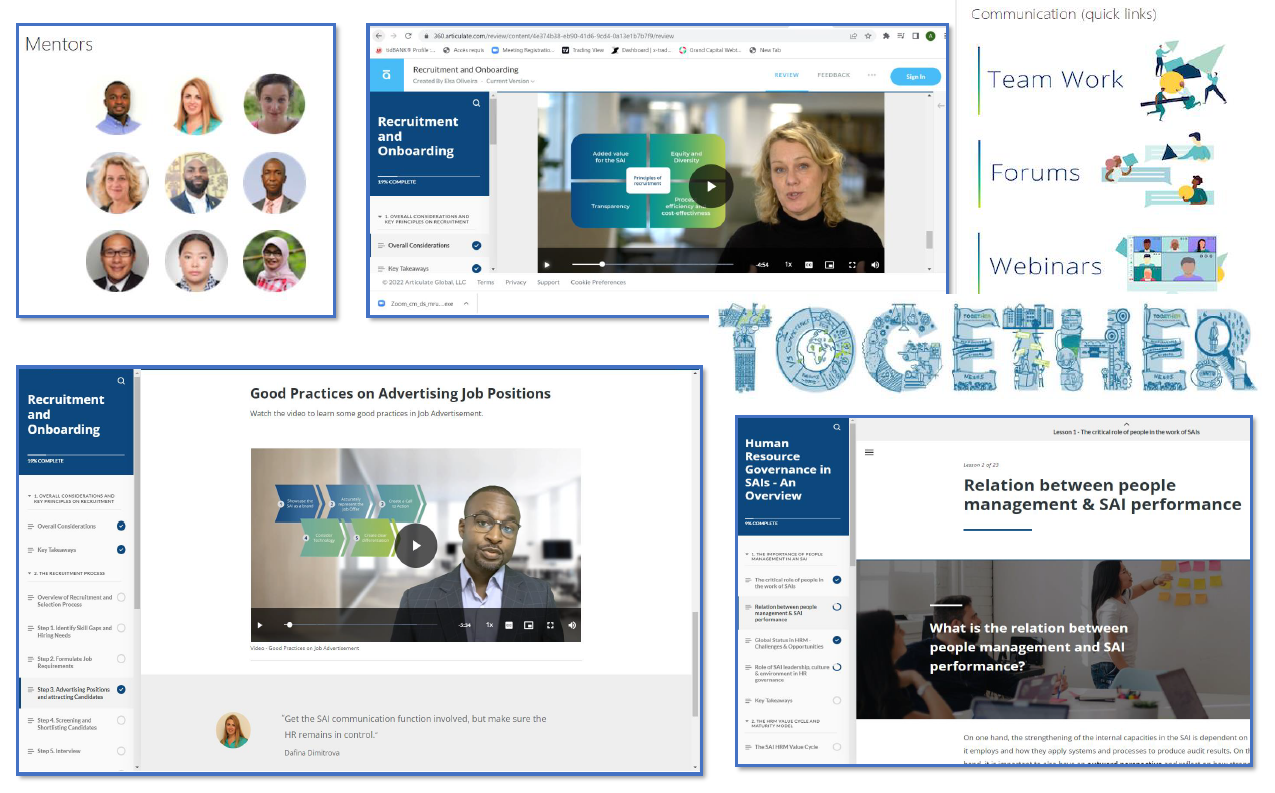 The TOGETHER eLearning platform at a glance