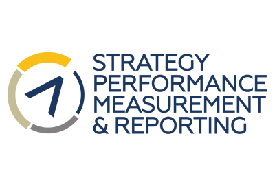 Logo for the Strategy Performance Measurement and Reporting (SPMR) initiative