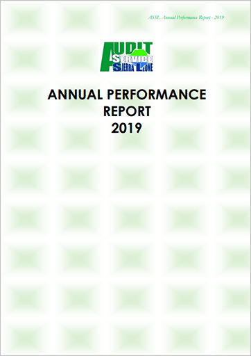 SAI Sierra Leone Annual Performance Report 2019 cover