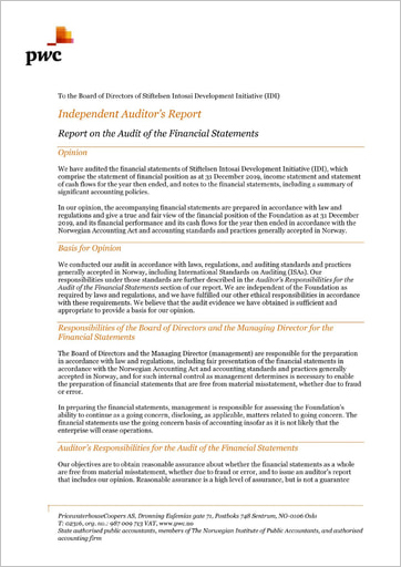 Audit Report 2019 Cover