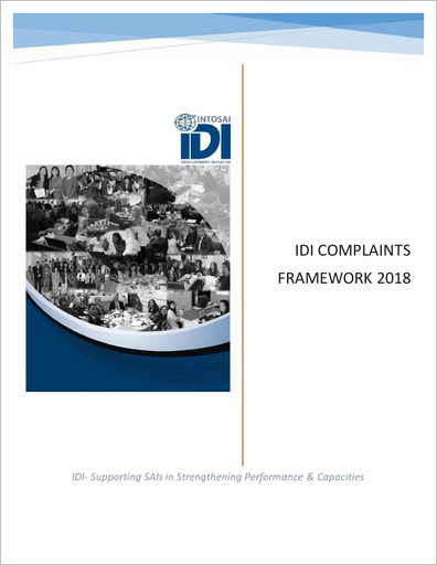 IDI Complaints Framework Cover