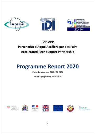 PAP-APP Programme Report 2020 cover image