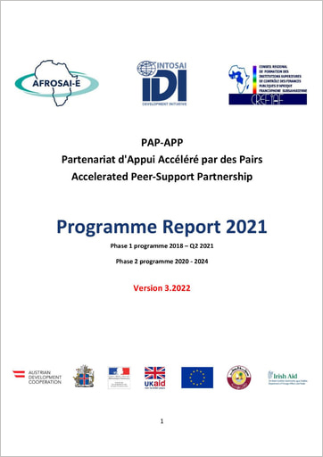 PAP-APP Programme Report 2021 cover image