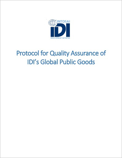 Protocol for Quality Assurance of IDI’s Global Public Goods Cover