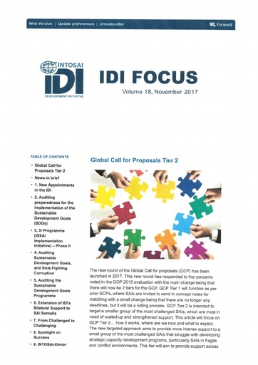 IDI Focus 18 Newsletter