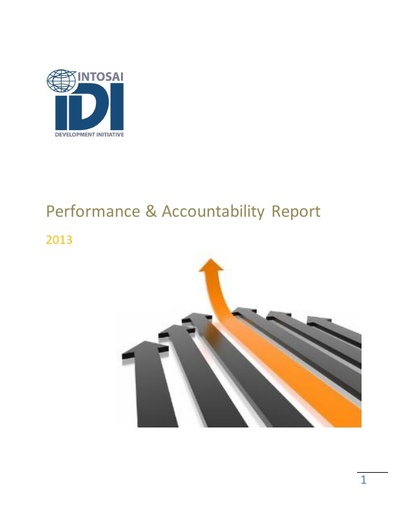 IDI Performance and Accountability Report 2013