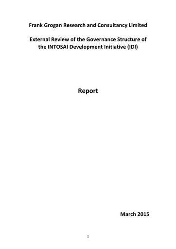 IDI Governance Review Report