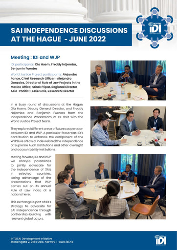 Independence Discussions at the Hague 2022