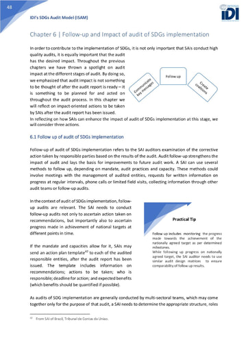 ISAM Chapter 6: Follow-up and Impact of audit of SDGs Implementation