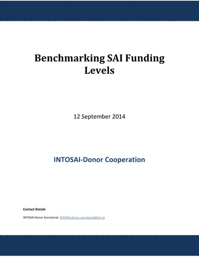 SAI funding levels