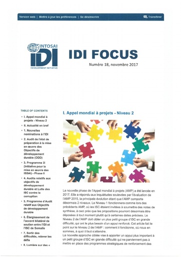 IDI Focus 18 Newsletter French