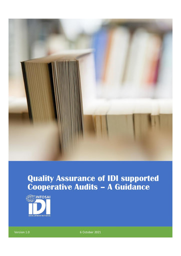 Quality Assurance of IDI supported Cooperative Audits – A Guidance