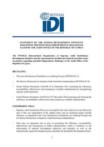 IDI Statement on Cyprus (Feb 24 2021)